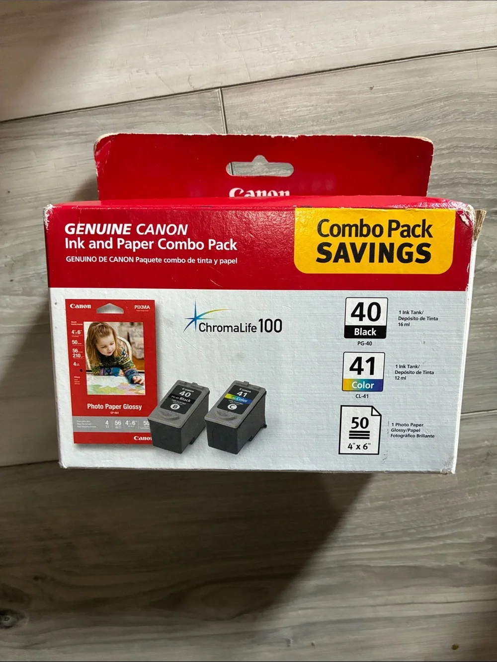 🔟 Canon Red, Black & Yellow Combo Ink and Photo Paper Pack
